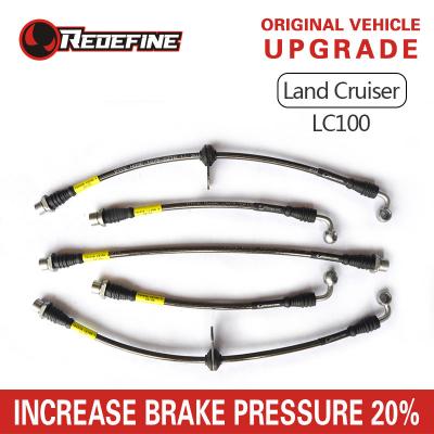 Land Cruiser LC100 High Performance Stainless Steel Brake Lines